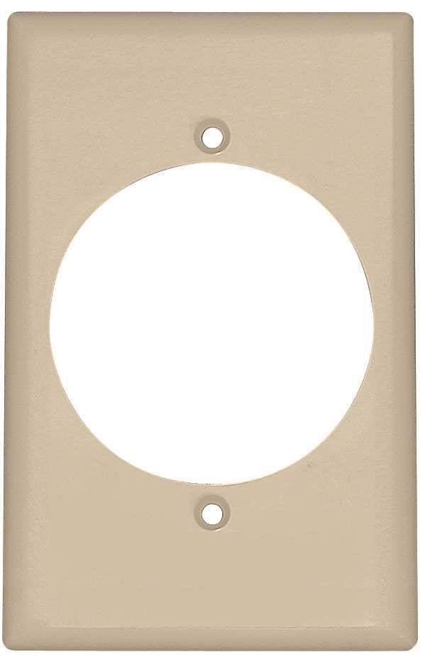 Flush Mount 1 Gang Wallplate White