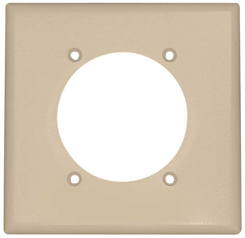 Flush Mount 2 Gang Wallplate White