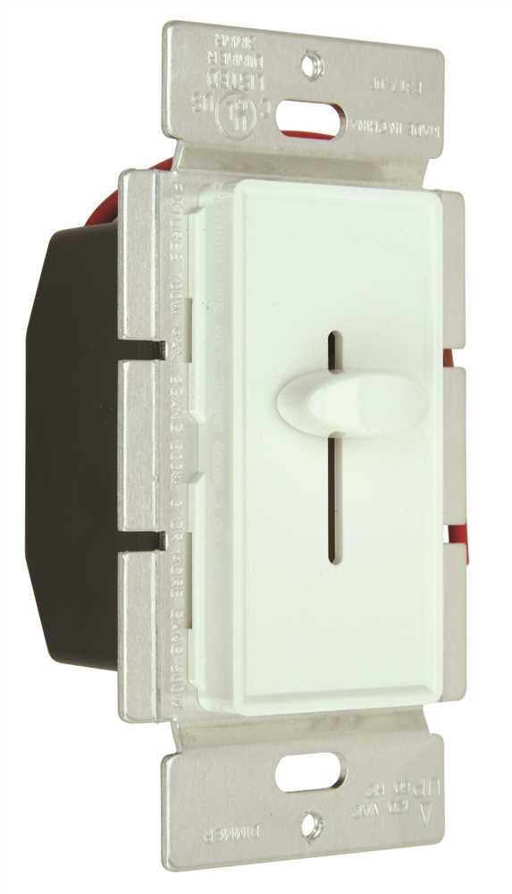 Dimmer-slide, 3 Way,  White