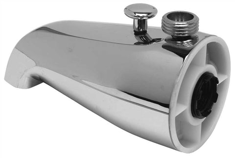 Bathtub Spout With Top Shower Diverter, Chrome, 3-4-inch Ips