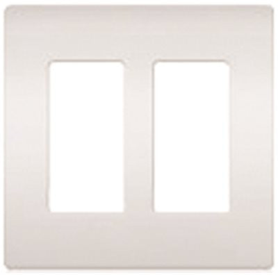 Lutron Claro 2-gang Wallplate White