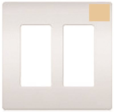 Lutron Claro 2-gang Wallplate Ivory