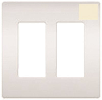 Lutron Claro 2-gang Wallplate Light Almond