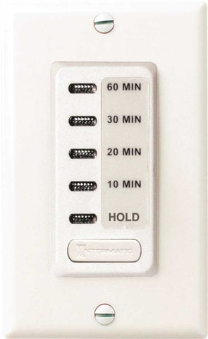 Intermatic Auto-off Timer 10 To 60 Minute With Hold Feature White