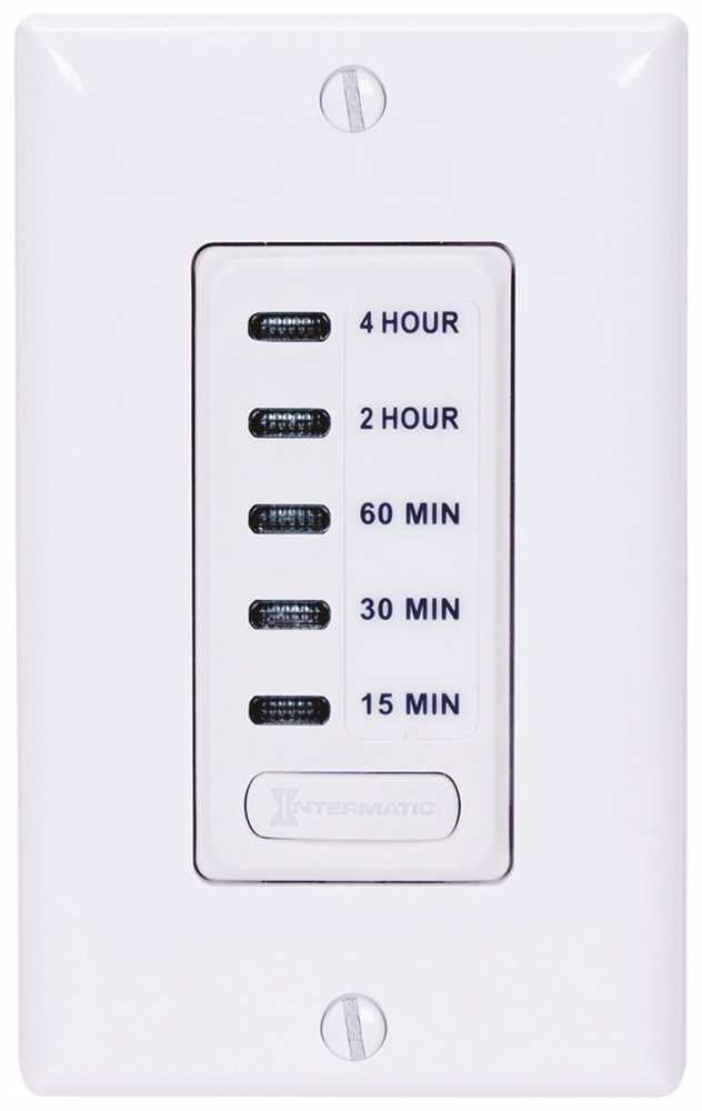 Intermatic Auto-off Timer 15 Minute To 4 Hour White