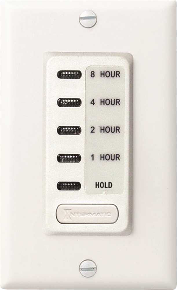 Intermatic Auto-off Timer 1 To 8 Hour With Hold Feature White