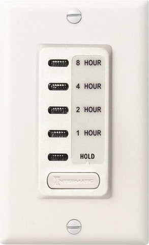 Intermatic Auto-off Timer 1 To 8 Hour With Hold Feature White