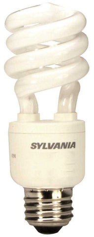 Sylvania Dulux&reg; El Spiral Compact Fluorescent Lamp, Mini, 11 Watt, 3000k, 82 Cri, Medium Base, 120 Volts