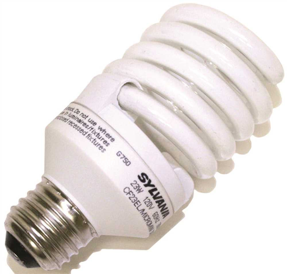 Sylvania Dulux&reg; El Spiral Compact Fluorescent Lamp, Micro-mini, 23 Watt, 2700k, Medium Base, 120 Volts