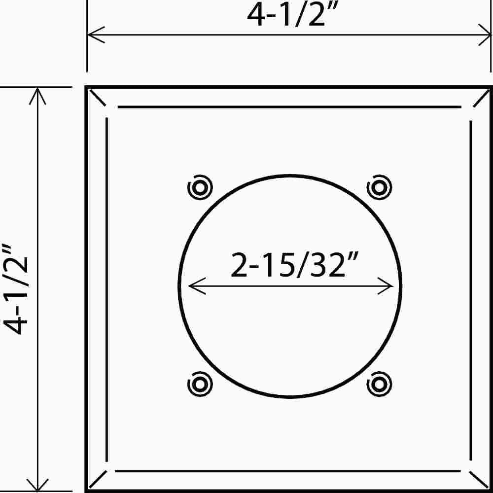 Wall Plate 2 Gang Dryer 4 Wire