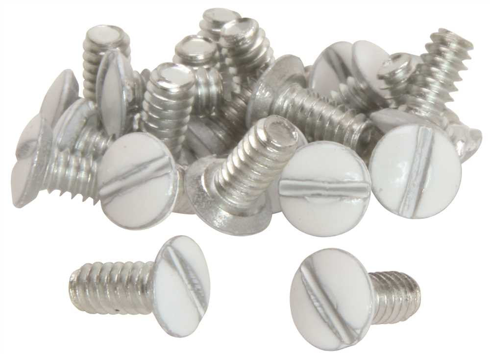 Decorator Plate Screws White