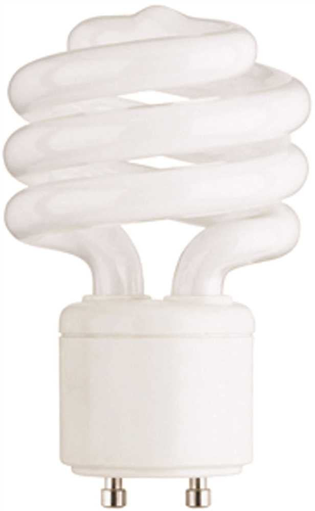 Tcp Springlamp&reg; Gu24 Base Spiral Compact Fluorescent Lamp, 18 Watt, Soft White 2700k Color Temperature