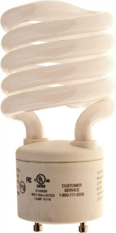 Tcp Springlamp&reg; Gu24 Base Spiral Compact Fluorescent Lamp, 27 Watt, Soft White 2700k Color Temperature