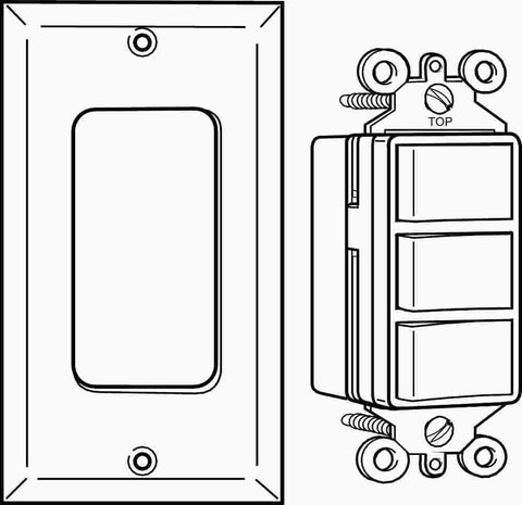 Switch Three Function Combination Heat Light And Vent