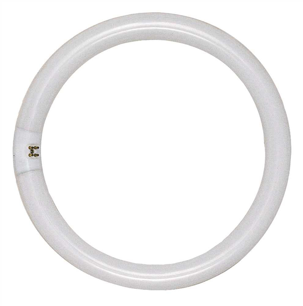 Satco&reg; Compact Fluorescent Lamp  T9, Circline, 3000k, 82 Cri, 4-pin, 9" Diameter, 30 Watt