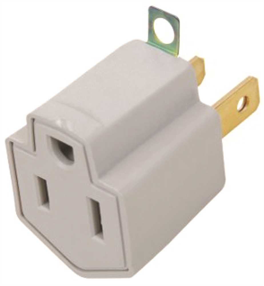 Preferred Industries&trade; 3 Prong Adapter, 15 Amps, 125 Volts