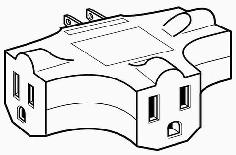 Preferred Industries&trade; Ground Adapter Wire, 3 Wire, 15 Amps, 125 Volts, Vinyl