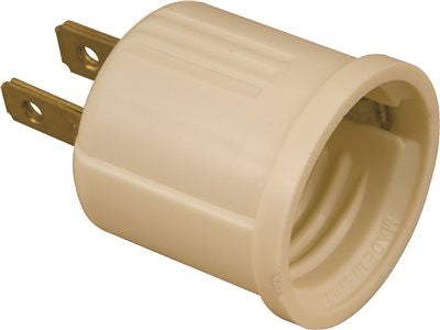 Bakelite Socket Adapter Ivory