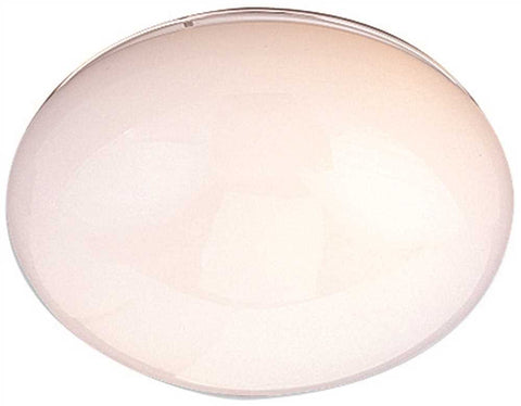 Royal Cove Replacement Glass For Mushroom Ceiling Fixture, 7-1-2 In. Diameter, White