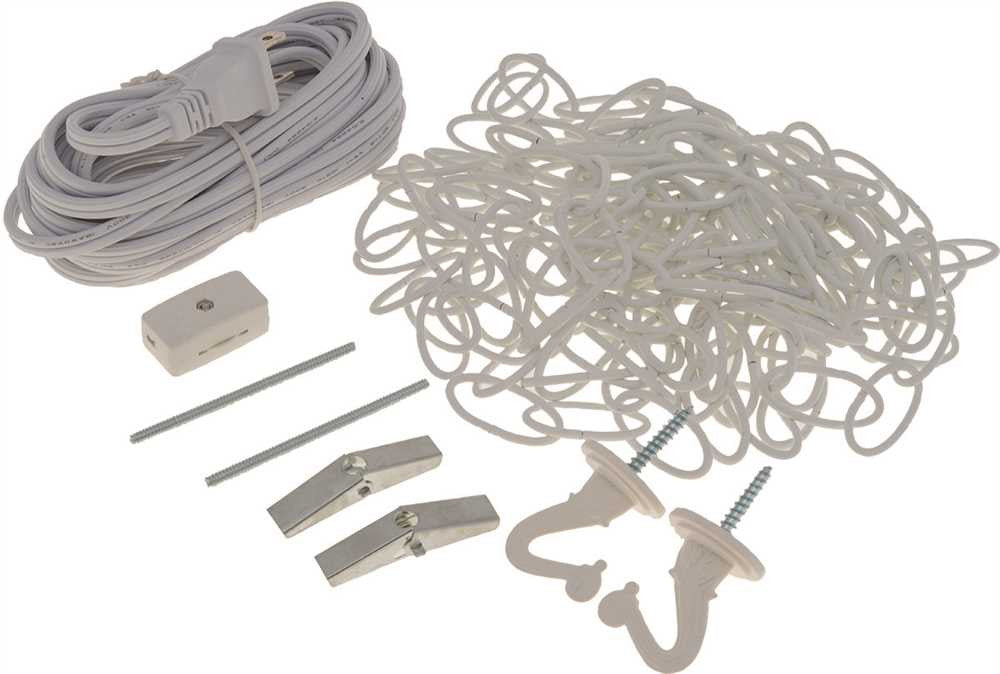 Swag Hook And Chain Kit White 15 Ft