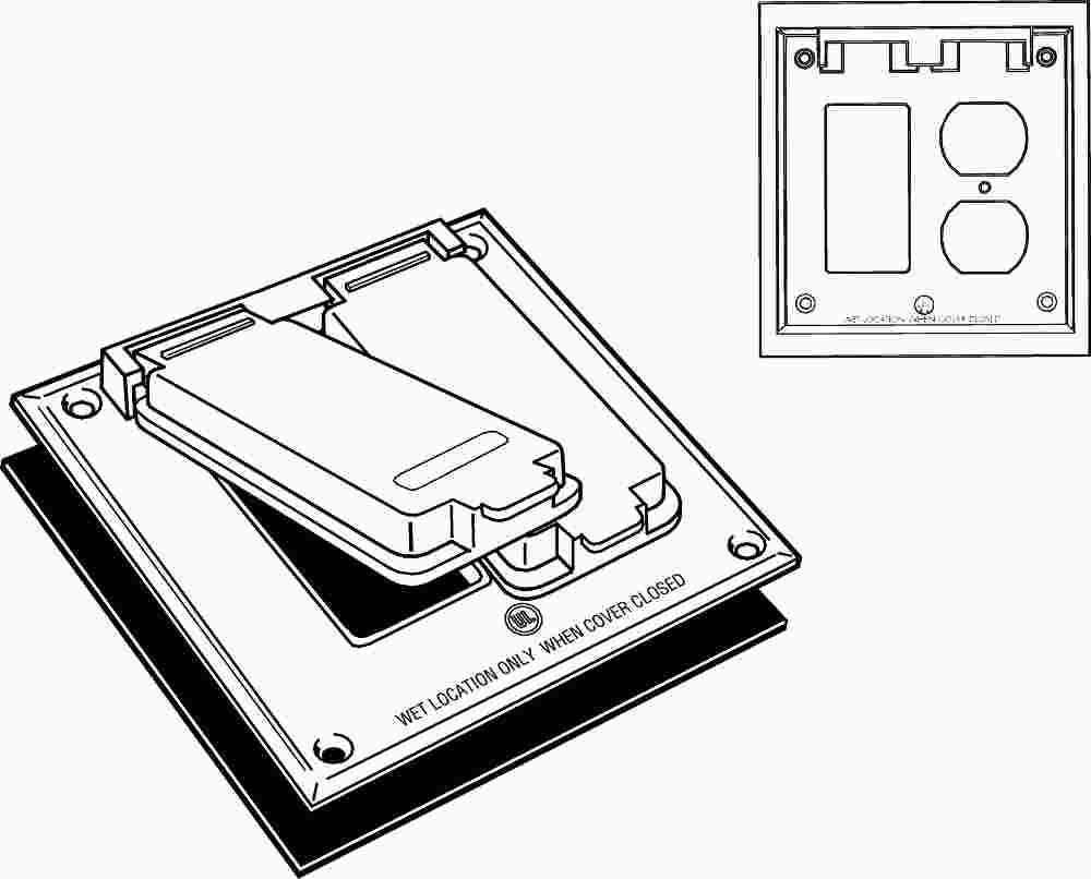 Duplex And Gfci Weatherproof 2 Gang Cover