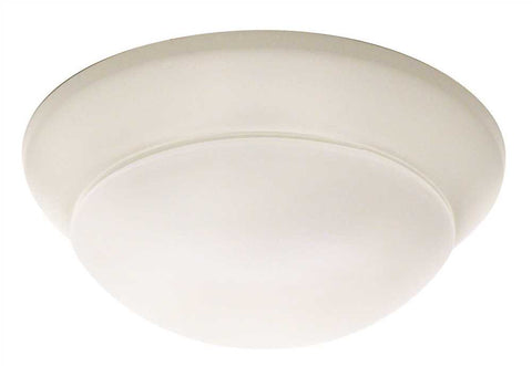 Royal Cove Flush Mount Ceiling Fixture, 10", White, Uses 1 60-watt Incandescent Medium Base Bulb