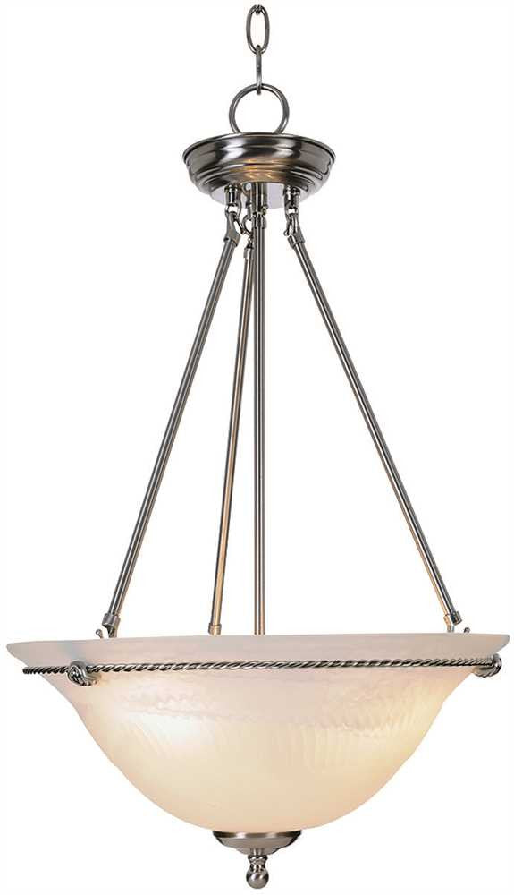 Torino&trade; Pendant Ceiling Fixture, Maximum Three 60 Watt Incandescent Medium Base Bulbs, 16 In., Brushed Nickel