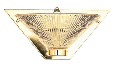 Royal Cove Bath Wall Sconce Fixture, 12-1-4", Polished Brass, Uses 1 60-watt Incandescent G16-1-2 Candelabra Base Bulb