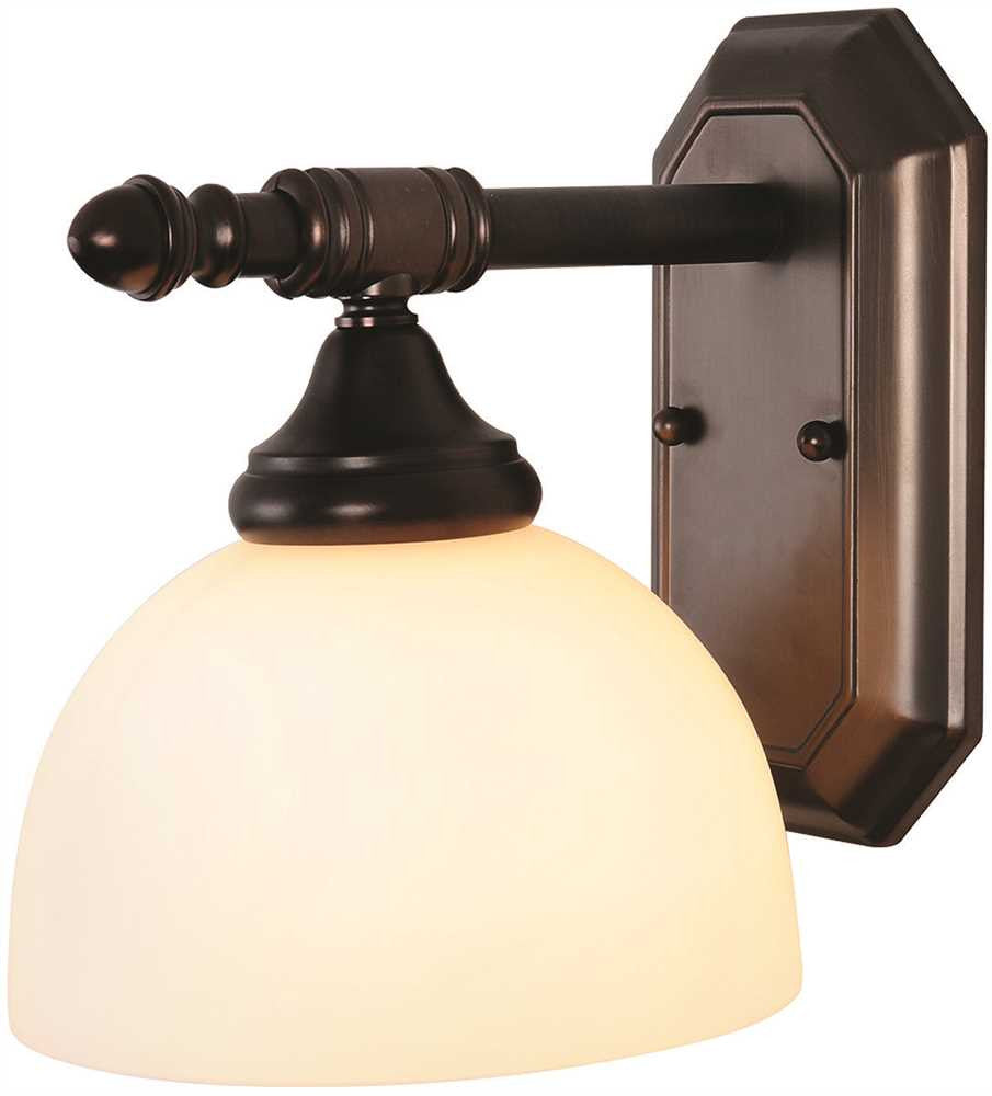 Decorative Vanity Fixture, Maximum One 60 Watt Incandescent Medium Base Bulb, 5.5 In., Oil Rubbed Bronze