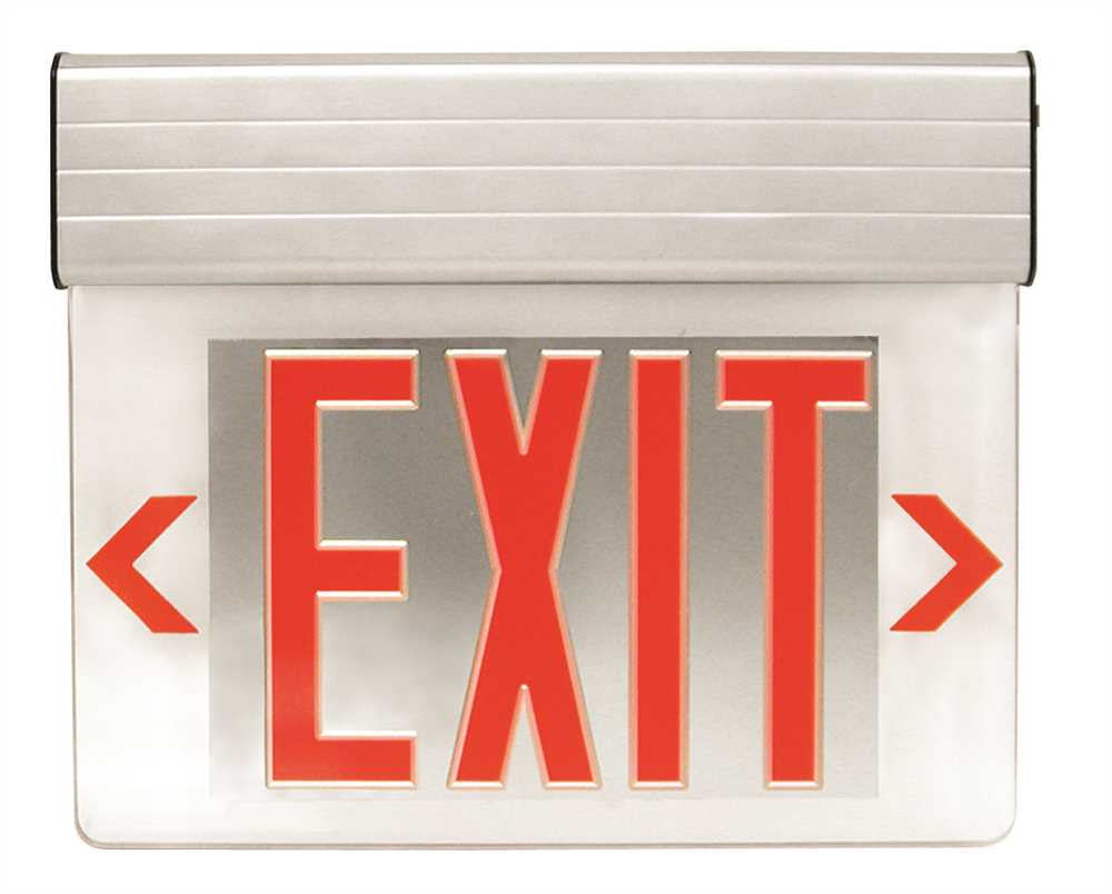 Monument Edge-lit Led Exit Sign Double Face