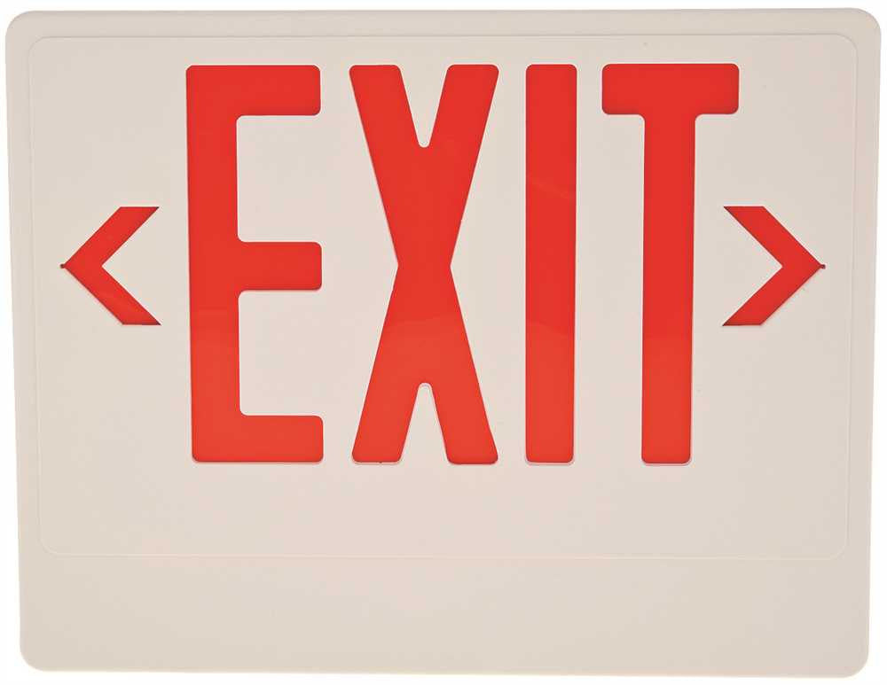 Monument Led Exit Sign Light With Remote Capability