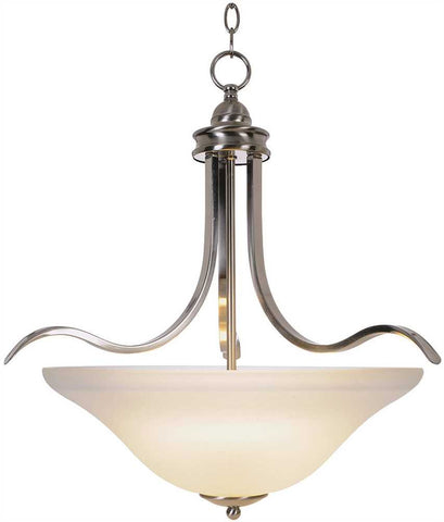 Sanibel&trade; Pendant Ceiling Fixture With One 55 Watt Compact Type Fluorescent Lamp, 21 In., Brushed Nickel