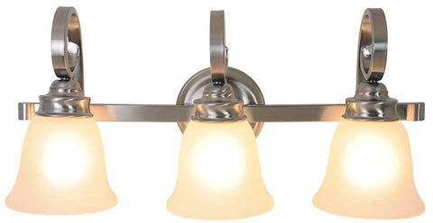 Sanibel&trade; Vanity Fixture With Three 13 Watt Compact Type Fluorescent Lamps, 24 In., Brushed Nickel