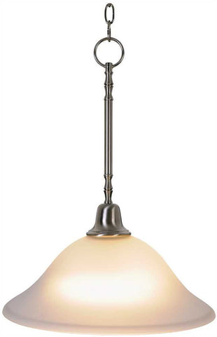 Sonoma&trade; Pendant Down Light Fixture With One 40 Watt Compact Type Fluorescent Lamp, 15 In., Brushed Nickel