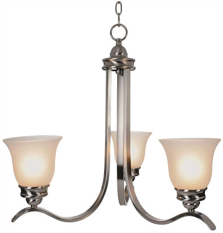 Sanibel&trade; Chandelier Ceiling Fixture, Maximum Three 60 Watt Incandescent Medium Base Bulbs, 24-3-4 In., Brushed Nickel