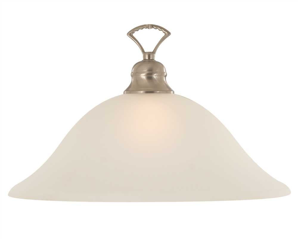 Wellington&trade; Pendant Ceiling Fixture, Maximum One 60 Watt Incandescent Medium Base Bulb, 16 In., Brushed Nickel