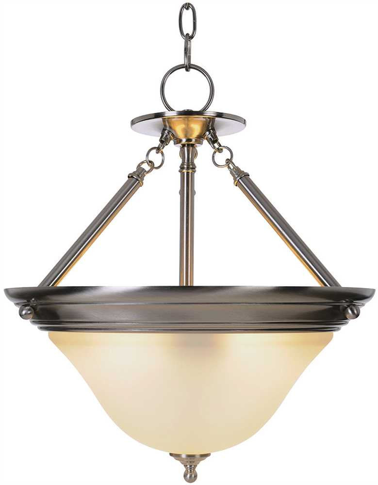 Sonoma&trade; Pendant Fixture, Maximum One 60 Watt Incandescent Medium Base Bulb, 15-1-2 In., Brushed Nickel