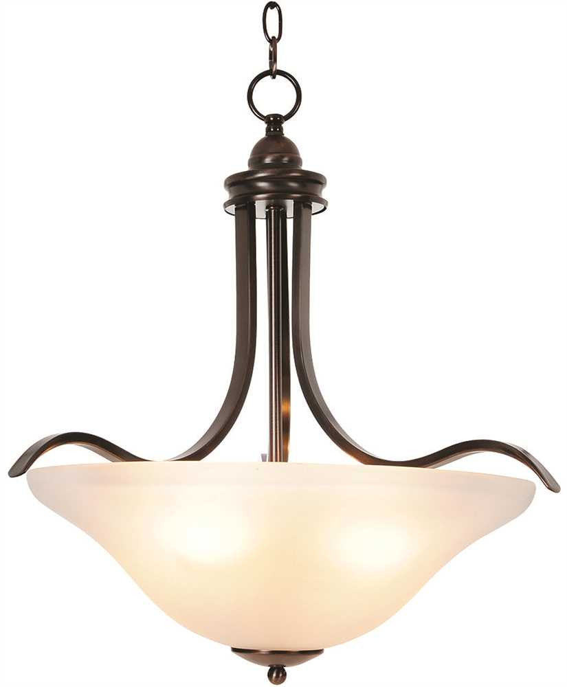 Sanibel&trade; Pendant Ceiling Fixture, Maximum Four 60 Watt Incandescent Medium Base Bulbs, 21 In., Oil Rubbed Bronze