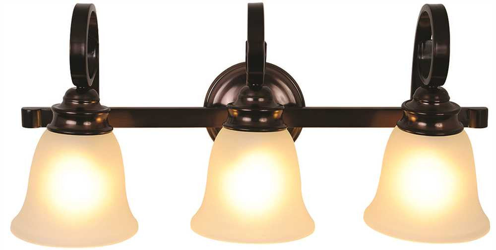 Sanibel&trade; Vanity Fixture, Maximum Three 60 Watt Incandescent Medium Base Bulbs, 24 In., Oil Rubbed Bronze