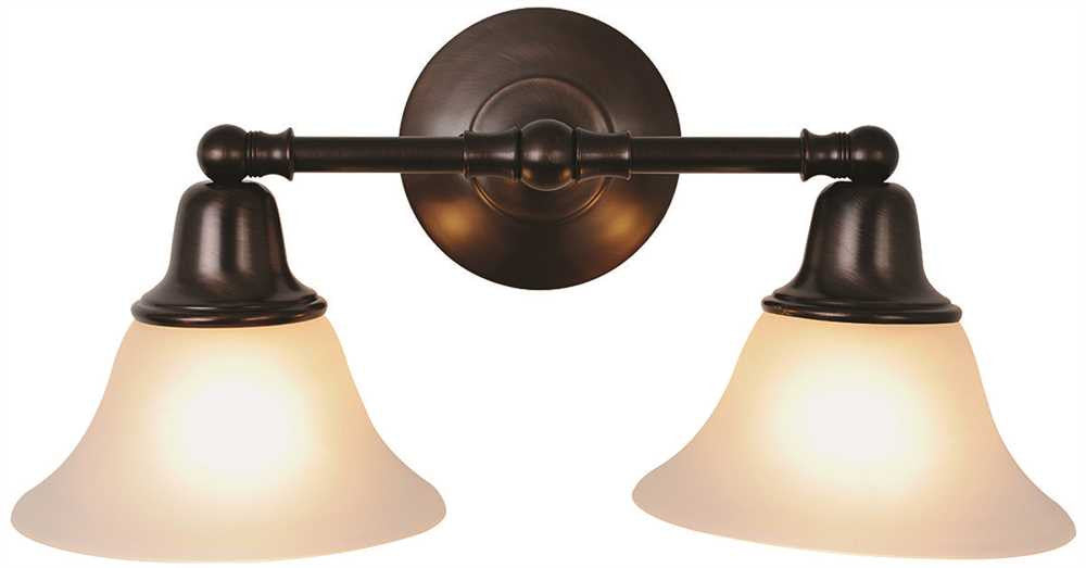 Sonoma&trade; Vanity Light Fixture, Maximum Two 60 Watt Incandescent Medium Base Bulbs, 18 In., Oil Rubbed Bronze