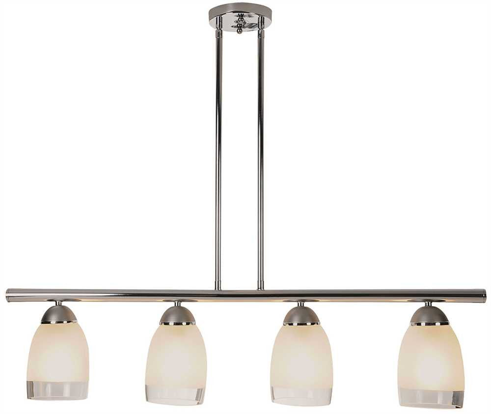 Essen&trade; Pendant Fixture, Maximum Four 60 Watt Incandescent Medium Base Bulbs, 35 In., Polished Chrome