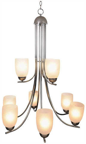 Essen&trade; Chandelier Fixture 9 Light 29 In. Polished Chrome