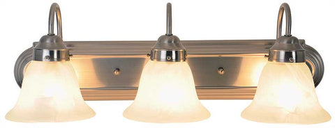 Lunar Bay Vanity Fixture With Three 13 Watt Gu24 Type Fluorescent Lamps, 24 In., Brushed Nickel