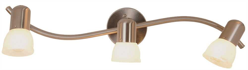 Contemporary Wall Sconce Fixture, 25 In. Brushed Nickel, Suggested Lamping Is E26 Base G16 Bulb And E26 Base A15, Max 60