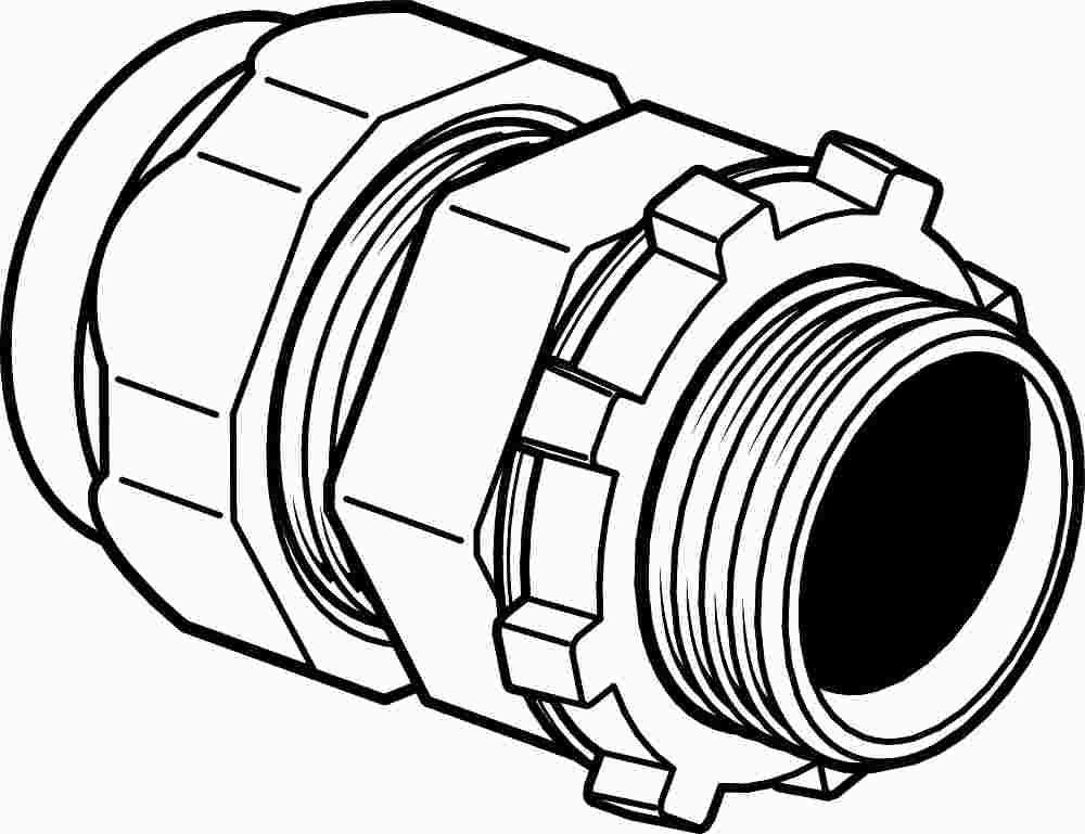 Emt Compress Connector 1-2 In.