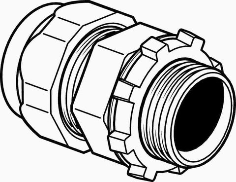 Emt Compress Connector 1-2 In.