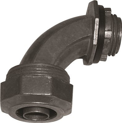 Metallic Liquid Tight 90 Deg Connector 3-8 In.