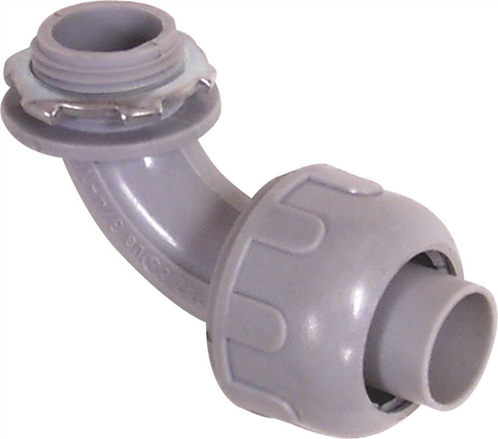 Preferred Industries&trade; Non-metallic Liquid Tight 90 Deg. Connector, 1-2 In.