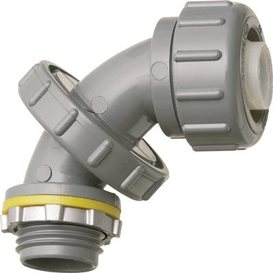 Arlington Zero To 90&trade; Non-metallic Connector, Liquid-tight, 1-2 In.