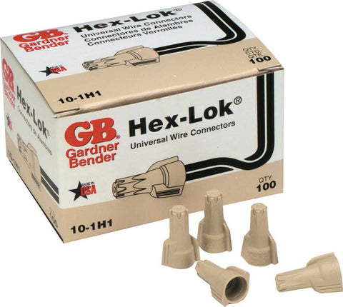 Wire Connector 100 Pack Tan